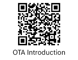 QR Code - Over the Air Update (OTA) Introduction